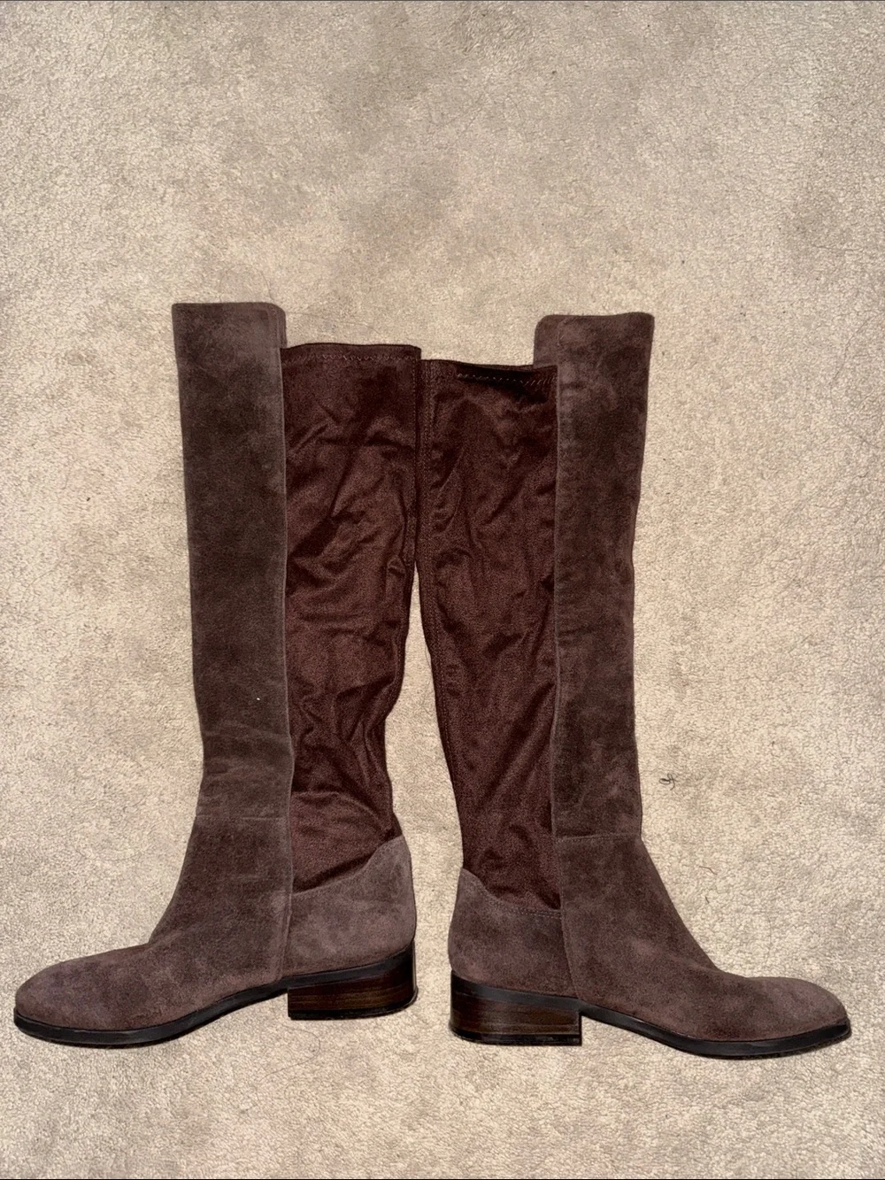 Lucky brand Women's Brown faux Suede Knee-High Boots size 6.5